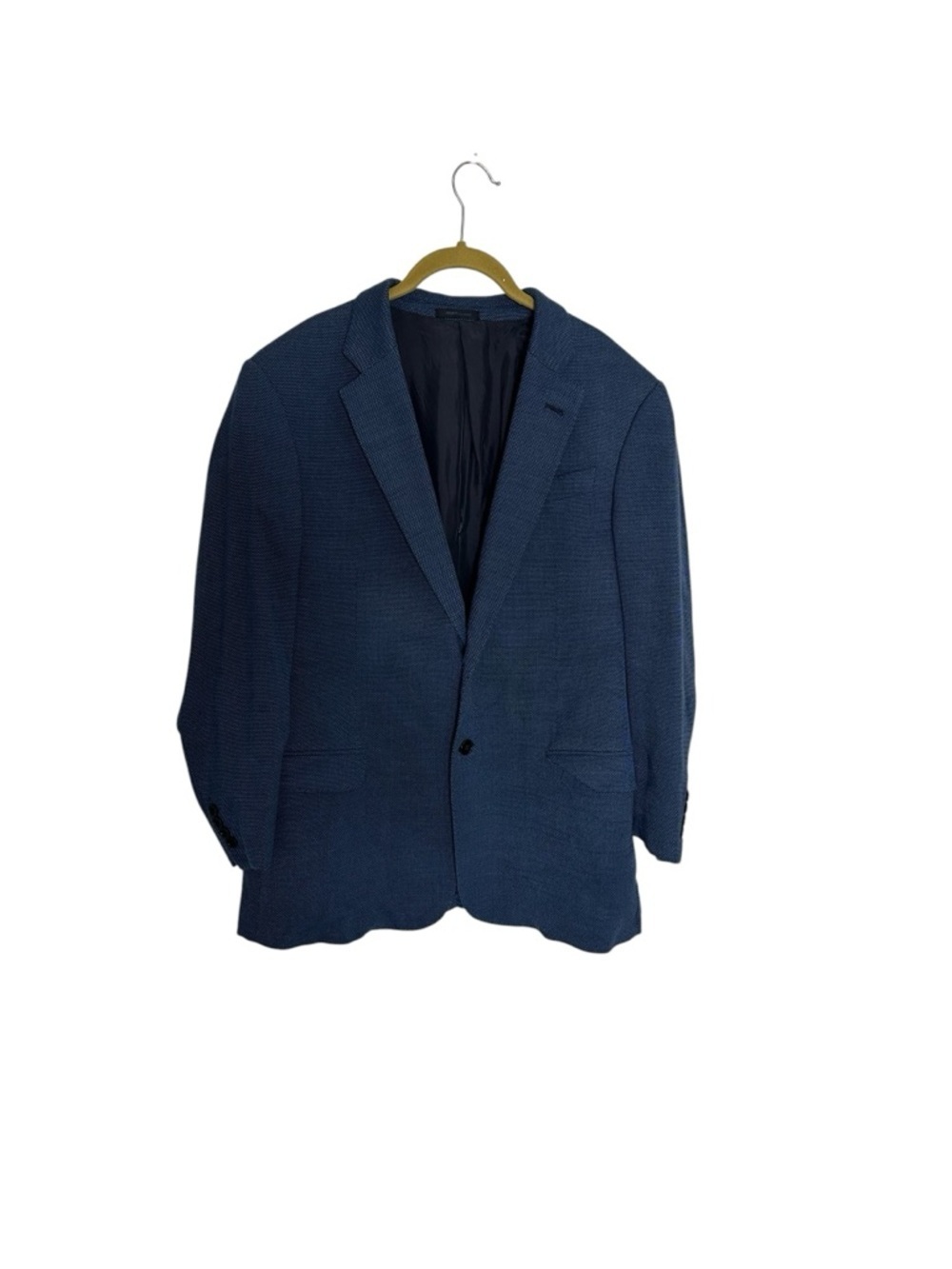Armani Collezioni Navy Textured Men's Blazer 41